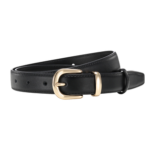 皮带女士2025新款时尚百搭装饰黑色真皮腰带女款配牛仔裤带高级感