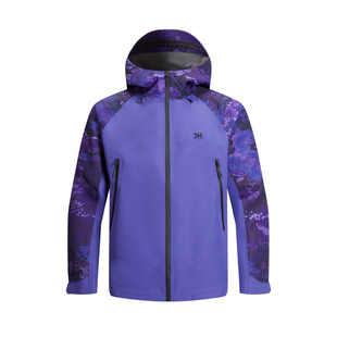 际华【远山】户外硬壳全压胶冲锋衣男秋新款单层防风登山服外套女