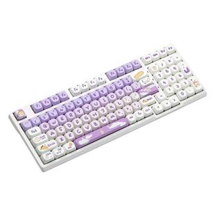 客制化98键无线三模RGB机械键盘办公游戏全键无冲热插拔轴麻将音