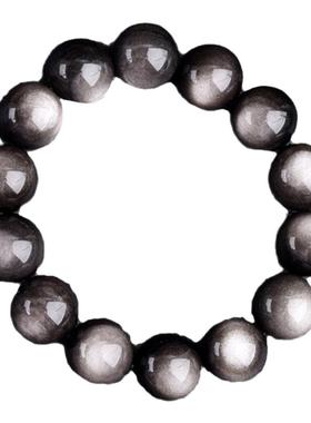 银曜石手串黑曜石天然天然男女