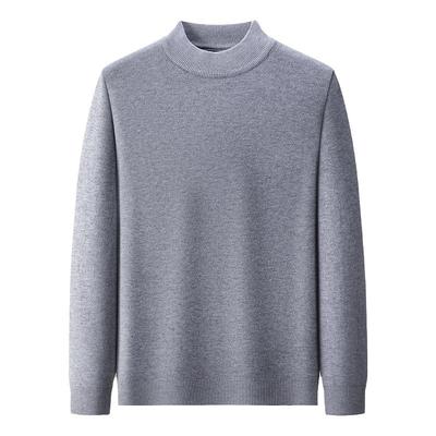 啄木鸟加绒羊毛衫男秋冬季打底衫