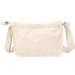 稻草人女士包包小众设计单肩包休闲简约高级感斜挎包黑色百搭女包