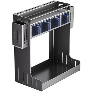 厨房调料置物架免打孔壁挂台面多功能调味品罐组合套装家用调料盒