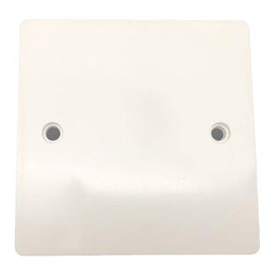 联塑86×86空白面板阻燃绝缘PVC盖板白板86型暗盒面板明装底盒