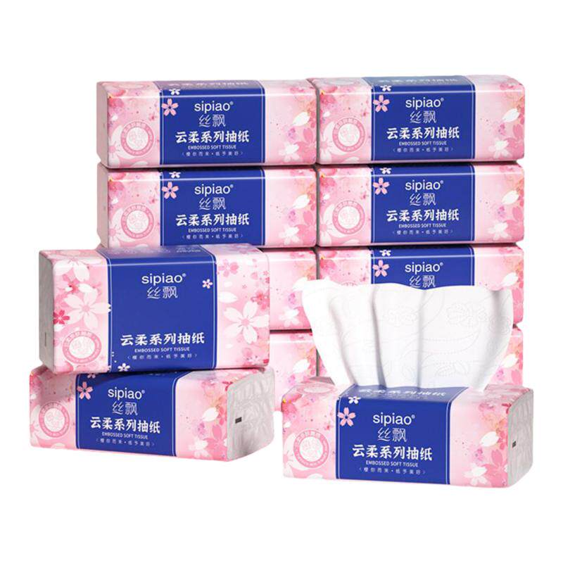丝飘抽纸12大包实惠装面巾纸巾