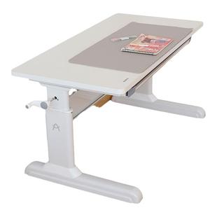 Aooboy儿童学习桌写字桌可升降小学生书桌家用大白桌实木套装简约