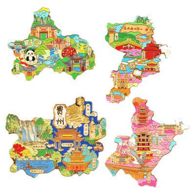 城市冰箱贴磁贴北京重庆南京武汉成都青岛杭州磁性贴旅游记念品