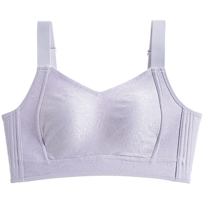 爱黛无钢圈侧收副乳提花工艺文胸