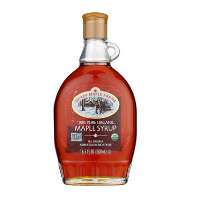 美国直邮Shady Maple Farms天然A级琥珀纯枫糖浆烘焙甜品咖啡调味