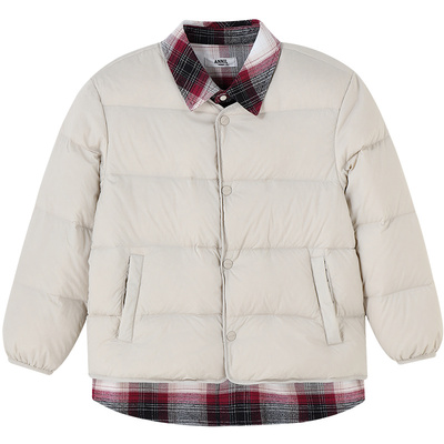 【商场同款】安奈儿童装男童短款羽绒服冬新款三防AB545429