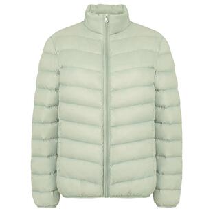 鸭鸭轻薄排骨羽绒服女秋冬新品短款轻型韩版立领时尚休闲薄款外套