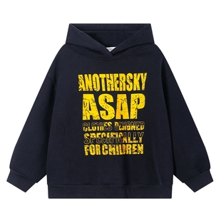 男童秋冬潮酷加厚一体绒连帽卫衣2025新款青少年儿童运动保暖上衣