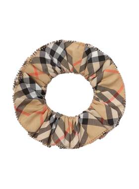 格纹棉质发圈BURBERRY