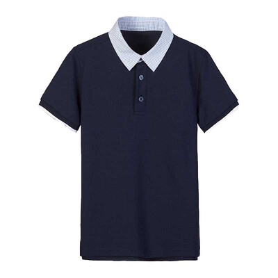 校服英伦短袖T恤polo衫女童