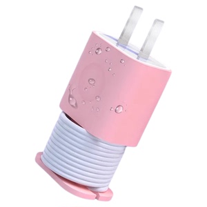 适用苹果充电器保护壳防划硅胶套数据线绕线器防折断保护收纳理线