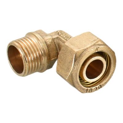 全铜1620铝塑管接头暖气片地热管三通直接弯头4分6分内外丝铜配件