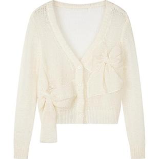 UOOYAA/乌丫「Professional Women」系列蝴蝶结开衫