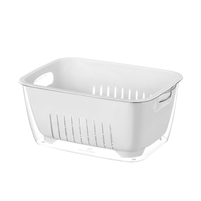 双层长方形加厚沥水篮
