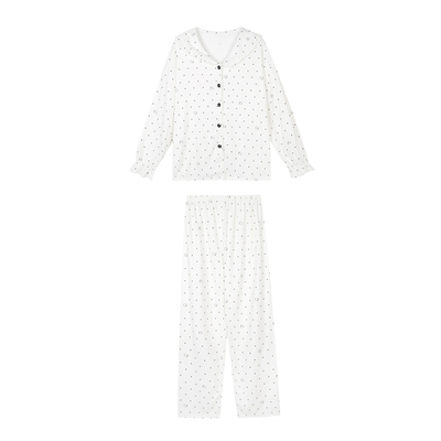 JoyceBra卡通猫波点德绒睡衣