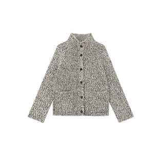 MANNALA丨“曼切斯特”羊绒羊驼毛夹花纱粗棒针手工勾边毛衣Q4783