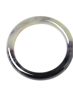 凤飞凰和田玉紫烟古风收藏级手镯