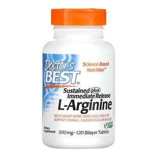 香港直发Doctor'S Best缓释温和速释L精氨酸男士健康滋补120片