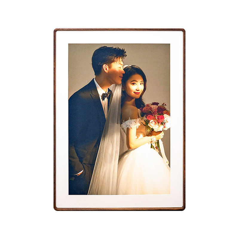 婚纱照相框挂墙定制洗照片放大尺寸相片打印装裱高级感画框a4摆台