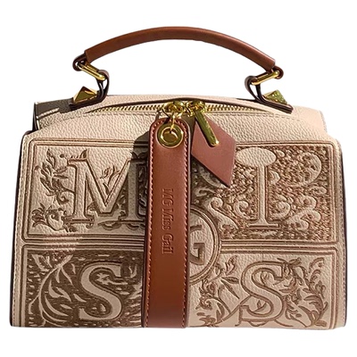 香港CallmeKitten真皮百搭通勤枕头包包2025新款单肩宽肩带大包包