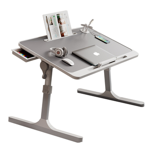 可折叠床上小桌子学习书桌笔记本电脑桌支架懒人卧室飘窗桌大学生寝室宿舍学生写字小桌板儿童看书课桌膝上桌