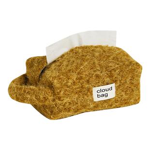 莫语 创意毛绒纸巾盒 家用客厅餐桌纸巾包收纳装饰品可悬挂纸巾袋