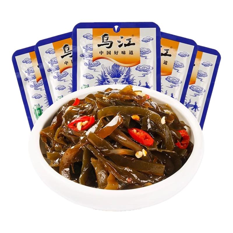 乌江鲜香味海带丝50g*5袋山东荣成即食海味零食香辣凉拌下饭菜