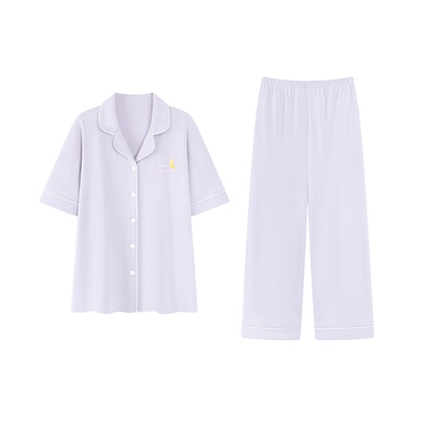 纯棉睡衣女款2025新款带胸垫全棉