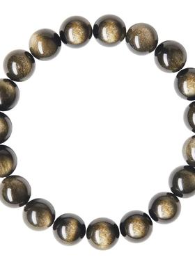 天然黑曜石手串金曜石手链转运珠