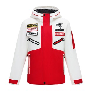 Tittallon体拓青少年滑雪衣女抗菌加厚儿童竞技单双板雪服男套装