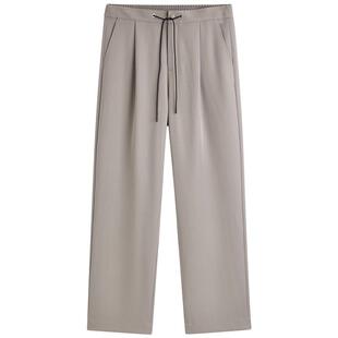 太平鸟男装休闲裤商务垂感直筒西裤TR潮牌男士西装裤