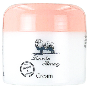 现货澳洲Lanolin Cream维他命e绵羊油面霜脸部补水保湿乳液粉色款