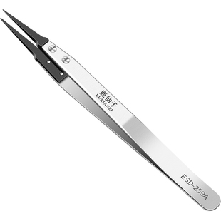 鹿仙子防静电可换头镊子不锈钢聂子燕窝挑毛塑料电子维修工具套装