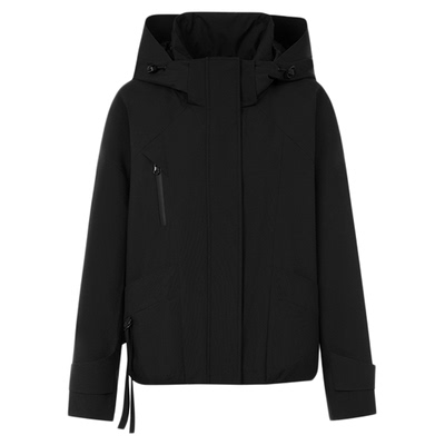 朗姿90白鹅绒立领连帽轻户外短款羽绒服保暖机能风25年冬季新款女