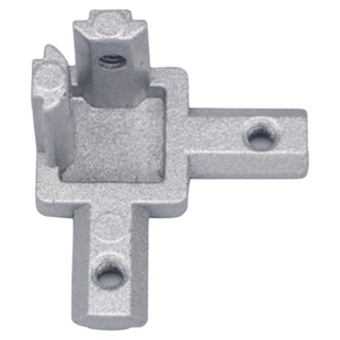 铝型材欧标2020三维直角连接件国标3030/4040弧形R边角隐藏式配件