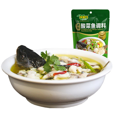 味聚特老坛酸菜鱼调料338g