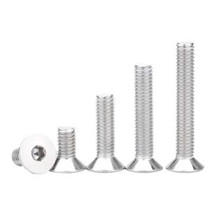 六方316螺栓M16沉头内六角螺钉平M2M3内平杯锥头平头不锈钢螺丝-