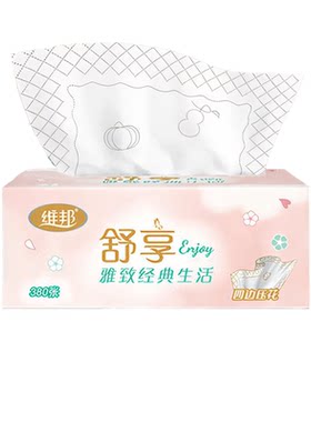 维邦舒享抽纸卫生纸380张大包