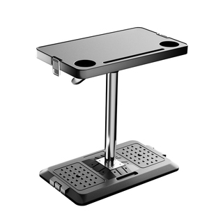 商务车载小桌板气动升降桌中排餐桌户外露营折叠便携式车用桌移动