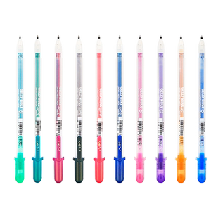 日本樱花6系列彩色金镶边笔银镶高光笔绘画笔彩色绘画手账学生金色手绘笔美术珠光画画彩色记号笔手帐勾线笔