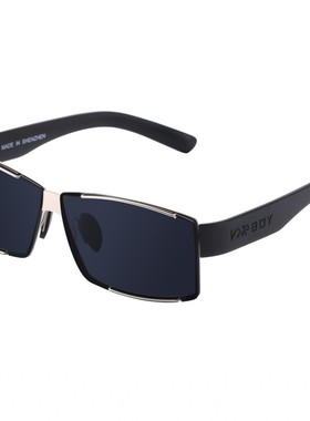 时尚无边框太阳镜茶色潮人墨镜长方形圆脸太阳眼开车驾驶遮阳眼镜