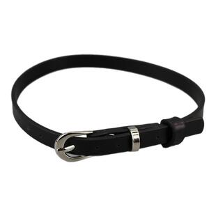 酷二丫1cm简约黑色choker颈带女百搭朋克音乐节皮质锁骨链项圈潮