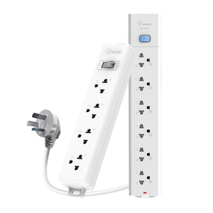 公牛国际通用国标转美标插排圆孔排插欧标插线板德标转换器插座