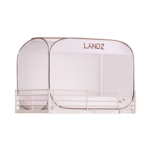 免安装蒙古包蚊帐学生宿舍上下铺单人床一体式寝室三开门拉链方帐