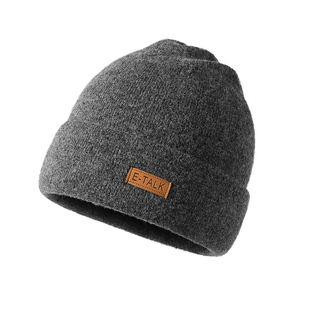 卡兰薇纯羊毛帽子保暖加厚针织帽秋冬户外男士毛线帽抗寒护耳帽女