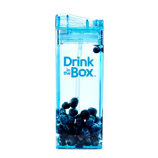 Drink in the box加拿大夏天果汁方形吸管杯耐摔便携儿童创意水杯